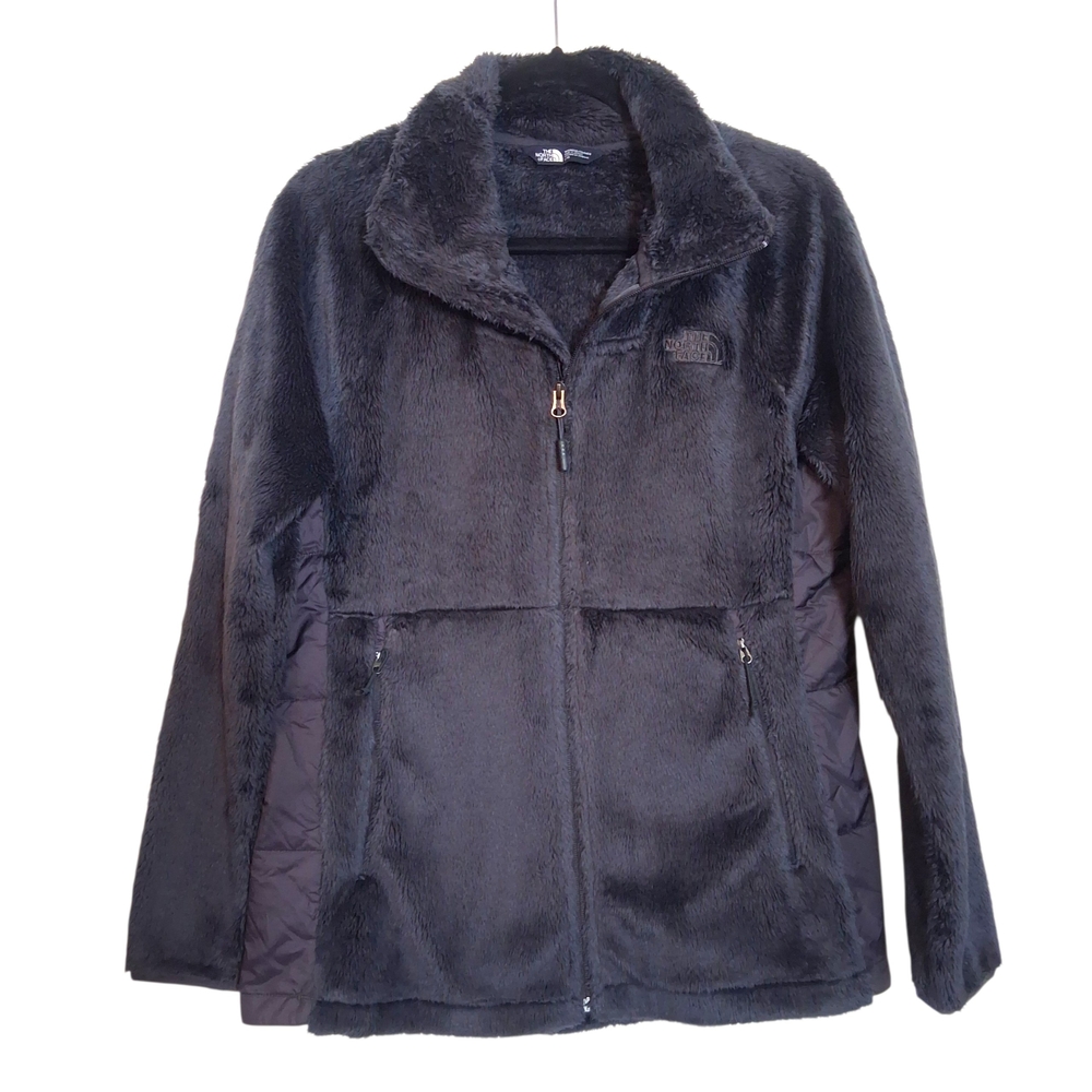 The North Face Fleece Jacket with Side Panels - Navy blue - Womens Size Large